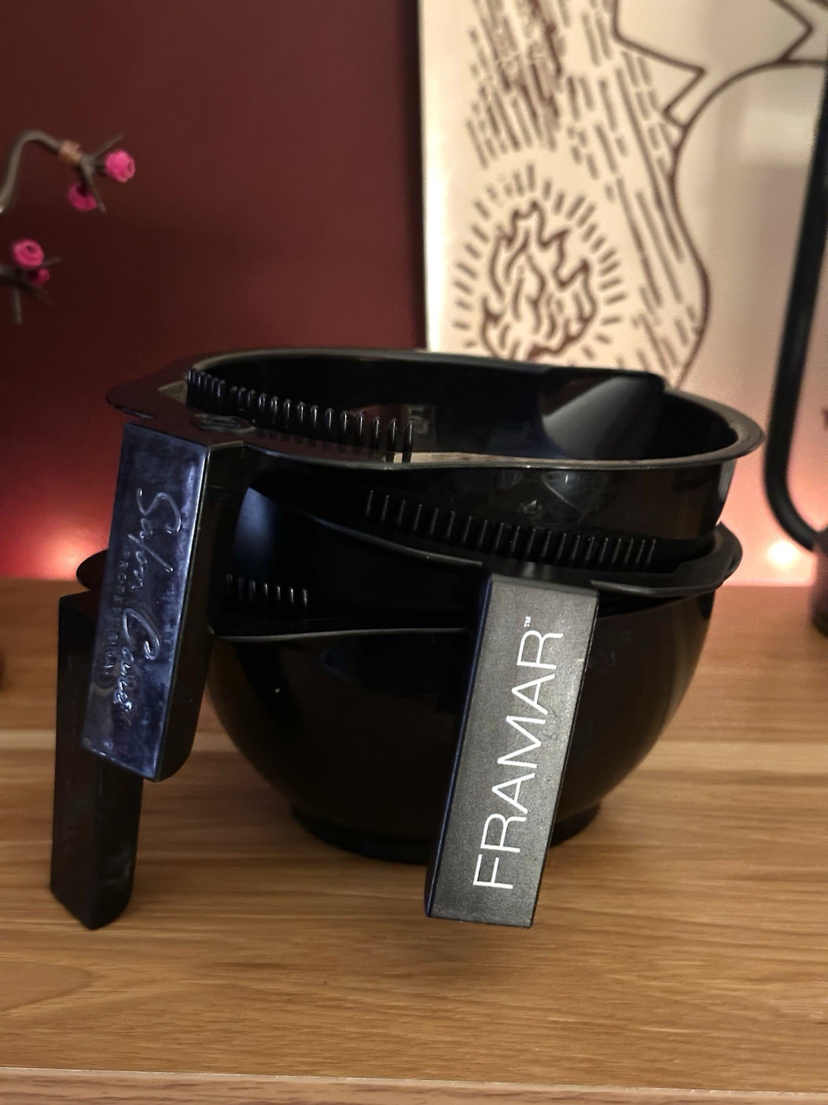 Lot of 3 Hair Color Mixing Bowls: Framar and Salon Care Professional
