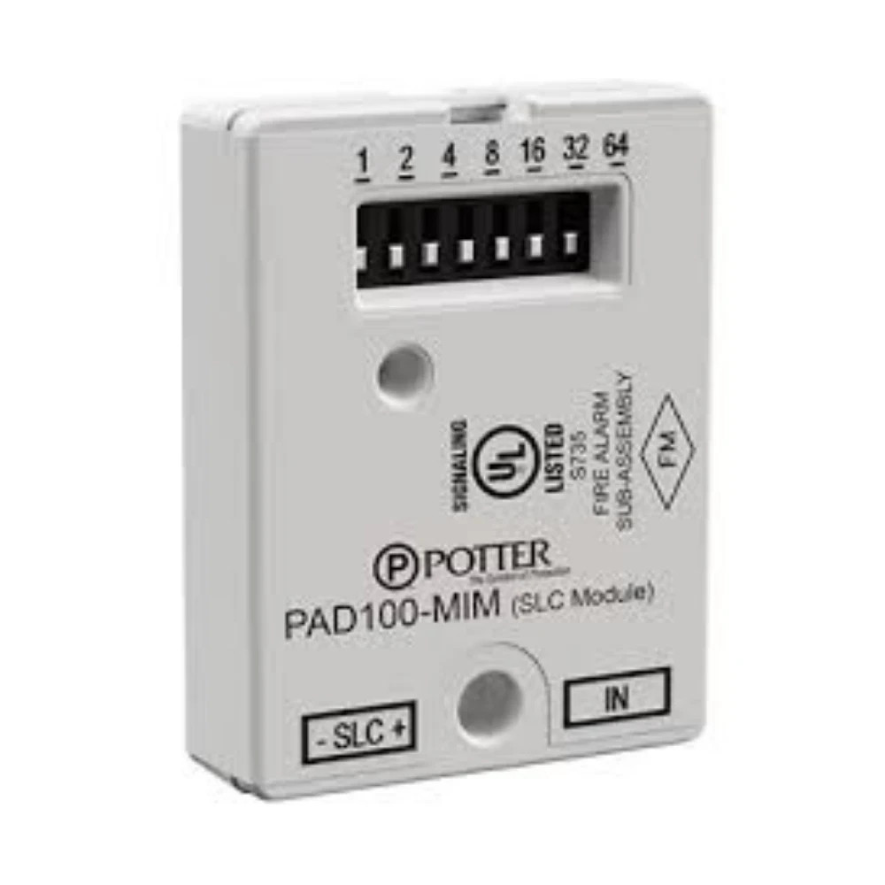 POTTER PAD100-MIM Fire Alarm Micro Input Module