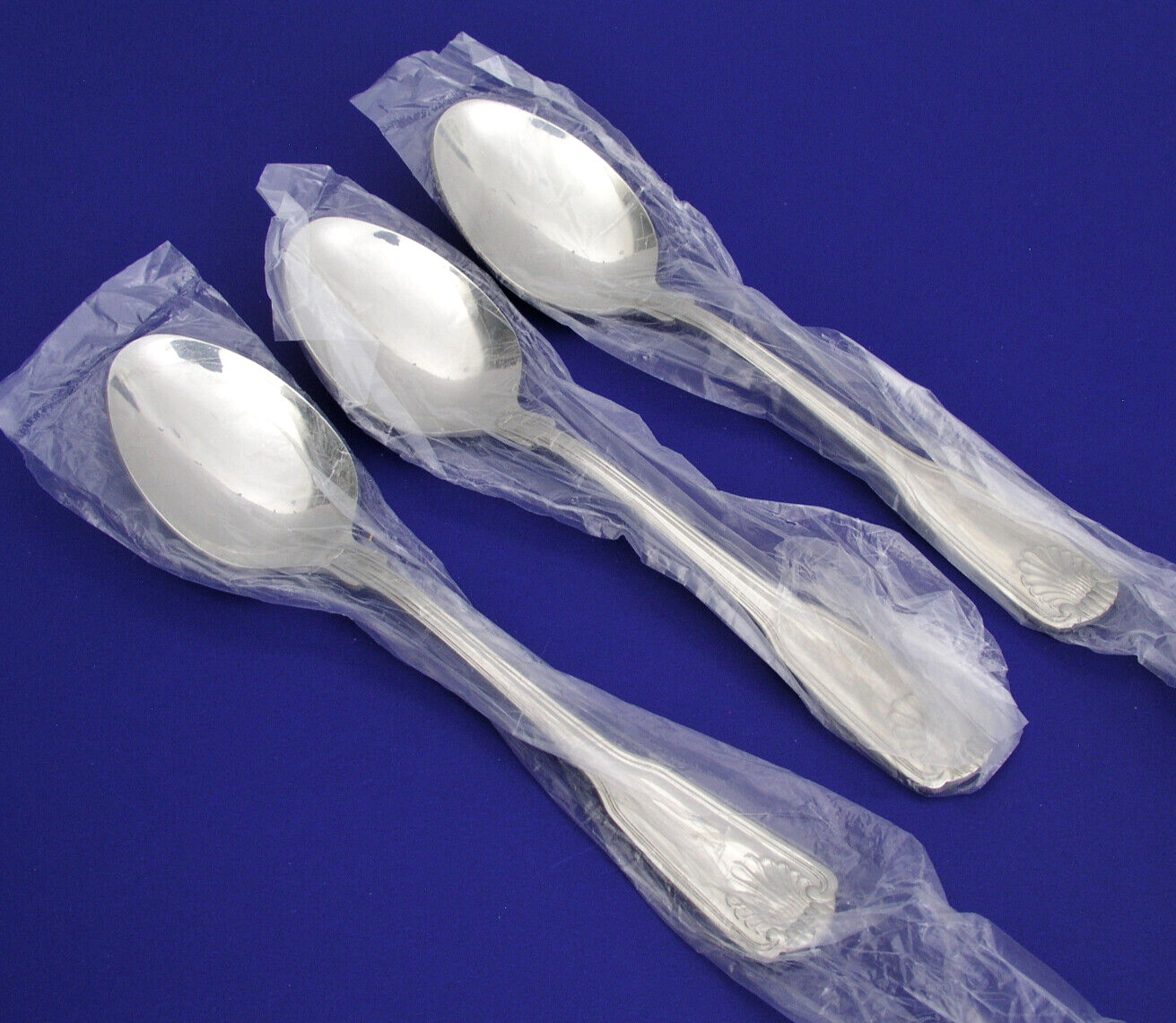 (3) PFALTZGRAFF - COTE D'AZUR - 7 1/2" SOUP SPOONS - STAINLESS 18/10 PLUME TIP