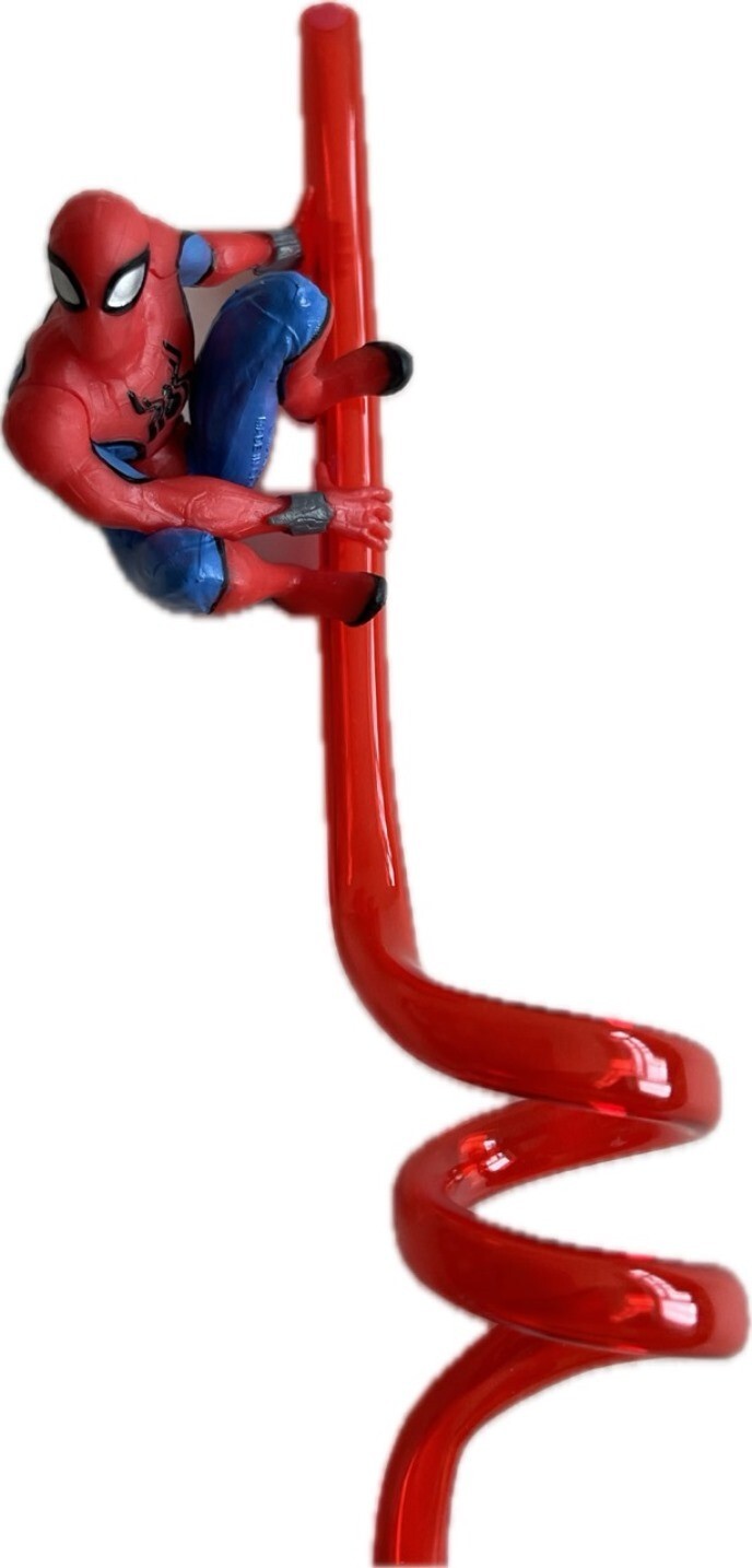 Disneyland Paris Marvel Spider Man Curly Straw, new