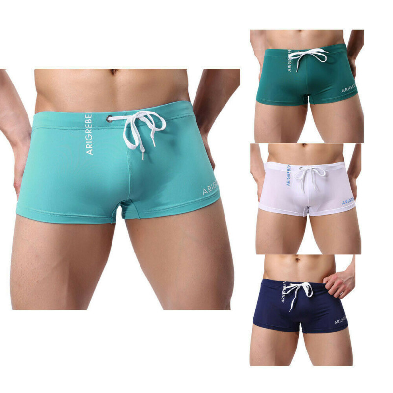 Men's Boxer Briefs Swimming Swim Shorts Trunks Swimwear Bottom Pants Underwear