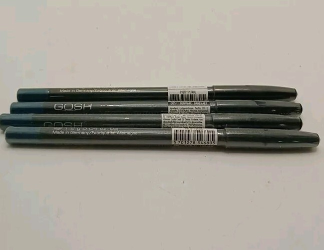 4x Gosh Water Proof Velvet Touch Eyeliner Pretty Patrol Blue