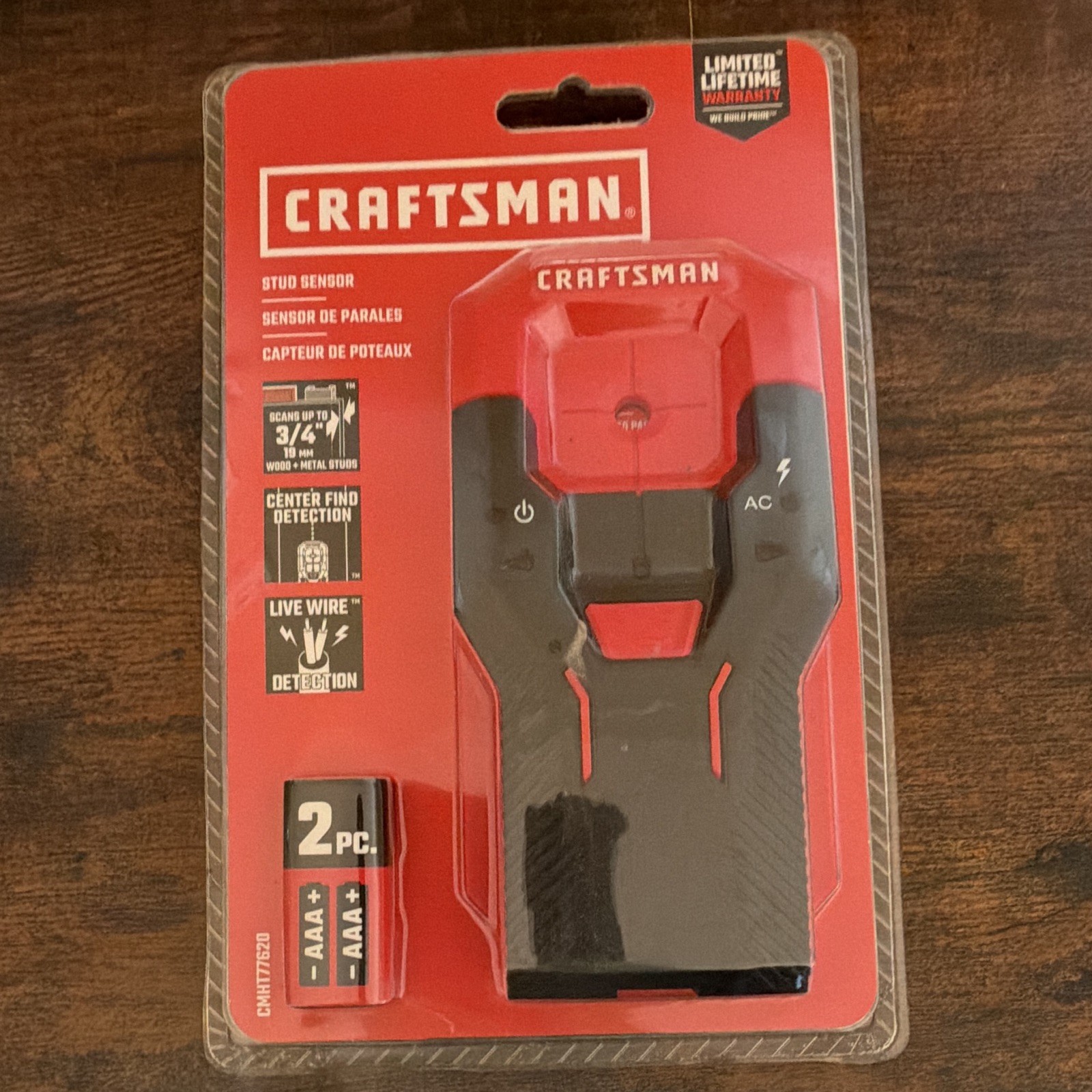 Craftsman CMHT77620 Stud Sensor Center Find & Live Wire Detection