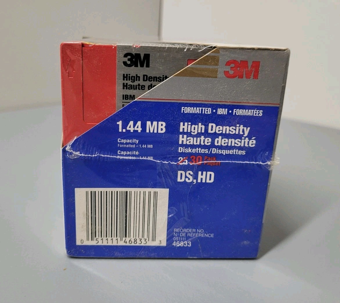 NEW Imation IBM 30 Formatted 1.44MB Rainbow Diskettes Sealed
