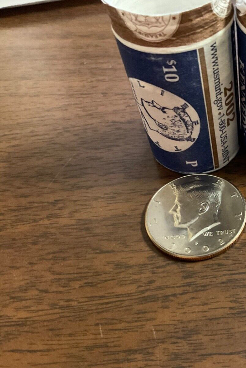 2002 “P” NFIC Kennedy Half Dollar BU/MS from Mint Roll 1 Coin