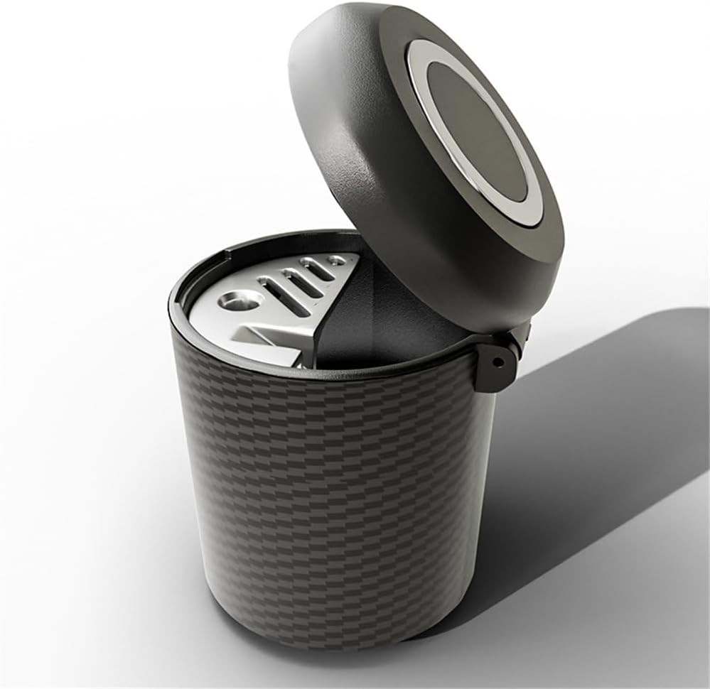 Car Ashtray with Lid Auto Ashtrays Smell Proof Smokeless Ashtray for Car Easy...