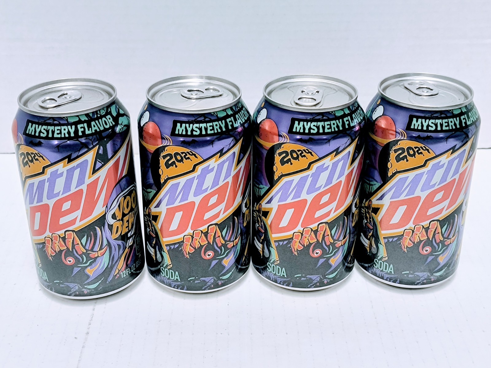 🤤 Mtn Dew Voo Dew 2024 4-Can Lot! THE FINAL FLAVOR! New, discontinued!