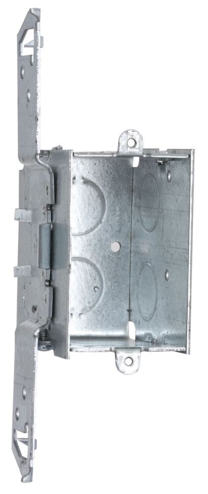 RACO 504, 3" X 2" Switch Box, Gangable, 2-1/2" Deep, 1/2" Kos, Ts Bracket, 1 PC