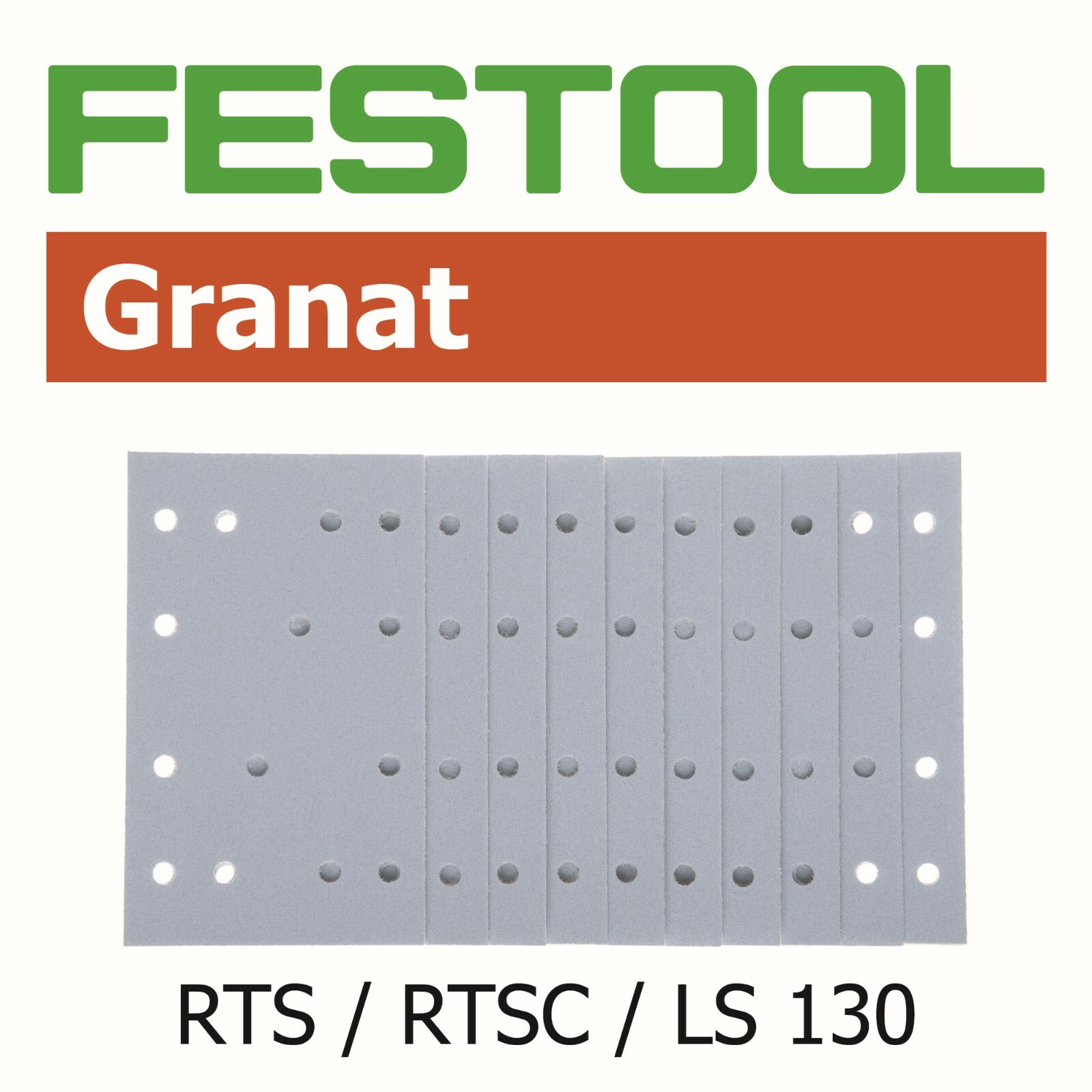 Festool Granat Abrasive RTS RTSC LS 130 P180 - Pack of 10 (Smaller Pack 497122)