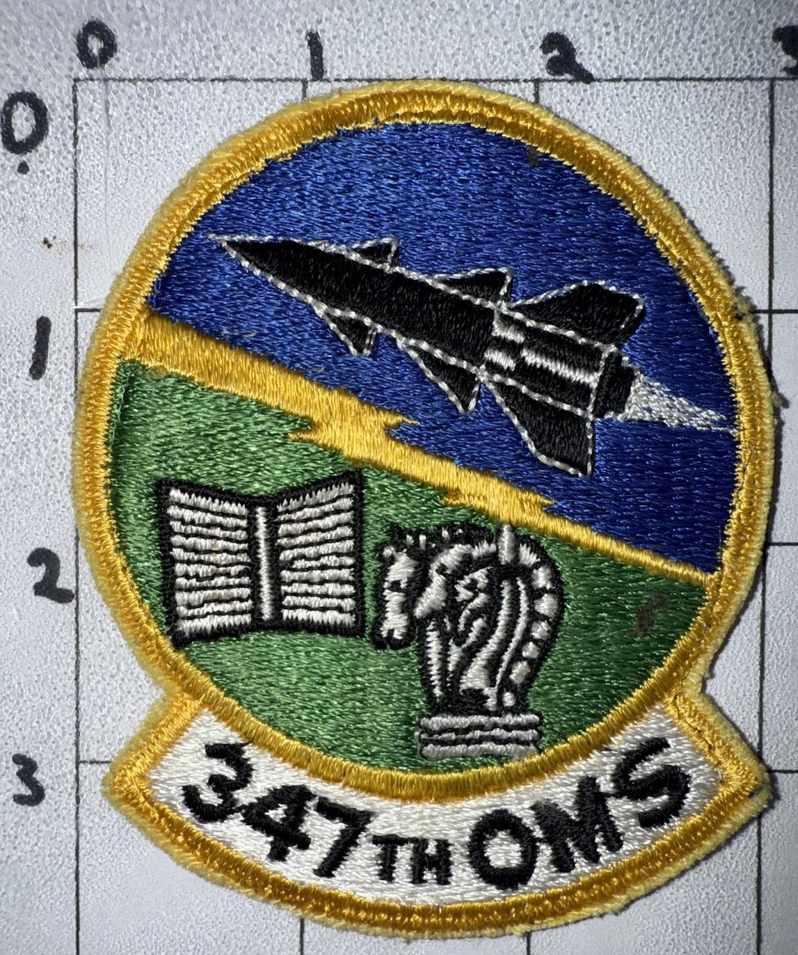 Vietnam War - 1970s USAF 347th Organizational Maintenance Squadron Patch (10)