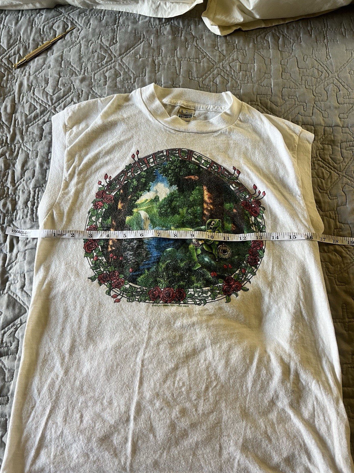 VINTAGE 80'S GRATEFUL DEAD JEFF BEDRICK DICKEN SCULLY CAP SLEEVE