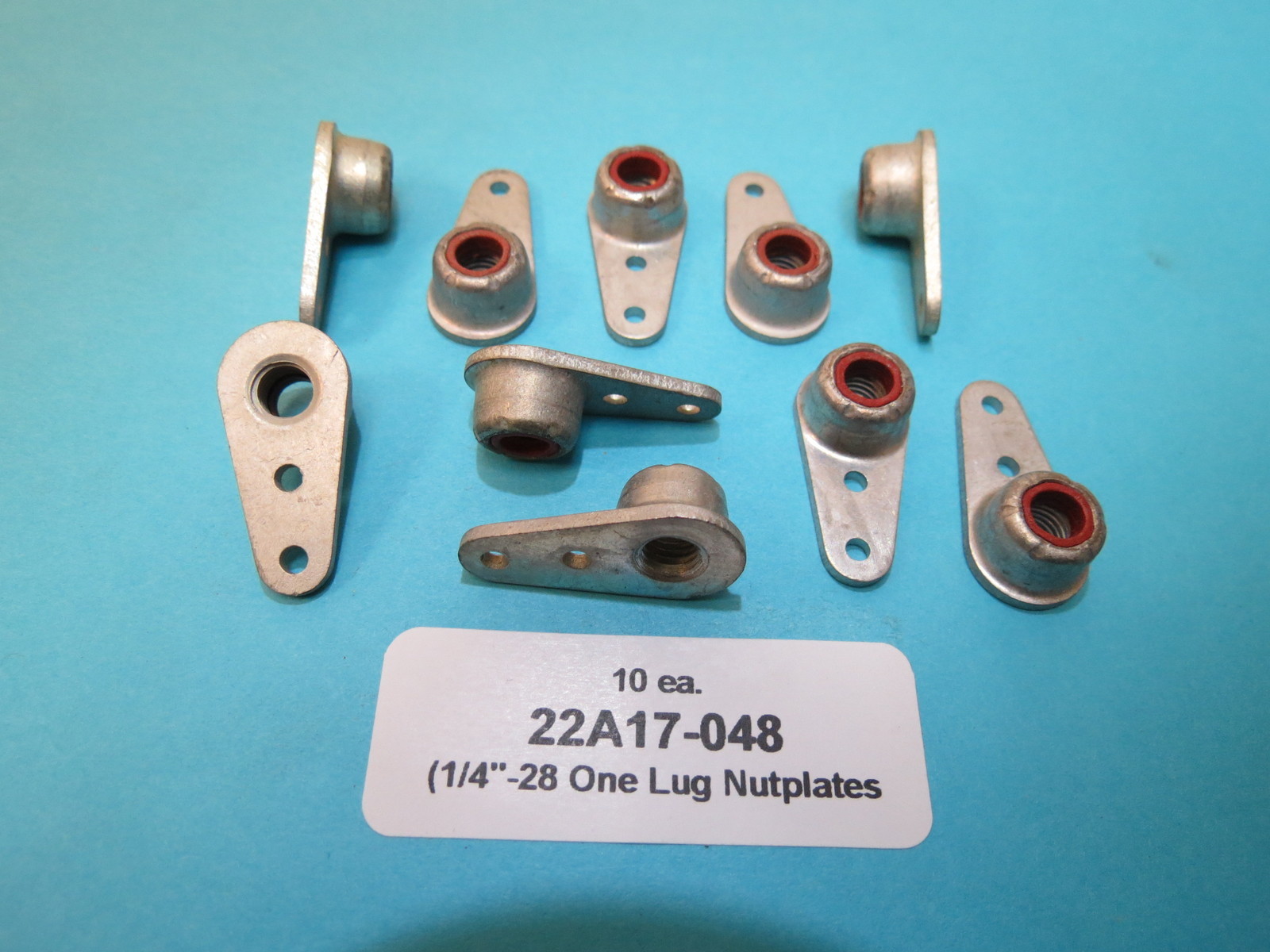 1/4"-28 Fiberlock One Lug Nutplate (10) ESNA 22A17-048 Aircraft Vintage P-47