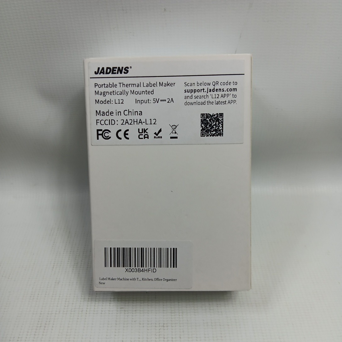Jadens Portable Label Maker Machine with Tape, Bluetooth Label Printer