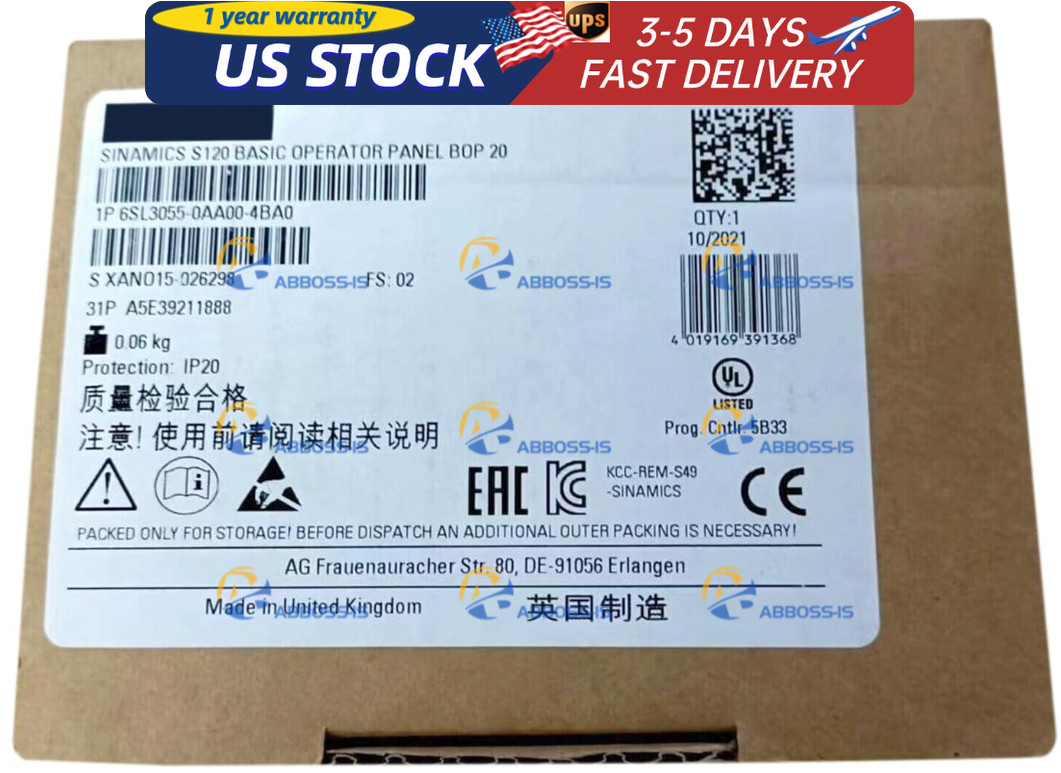 New In Box SIEMENS 6SL3055-0AA00-4BA0 Basic Operator Panel