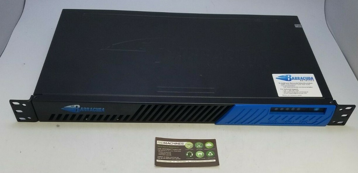Barracuda Networks VPN Gateway NO HDD Model BVS180A Tested Ship Free!
