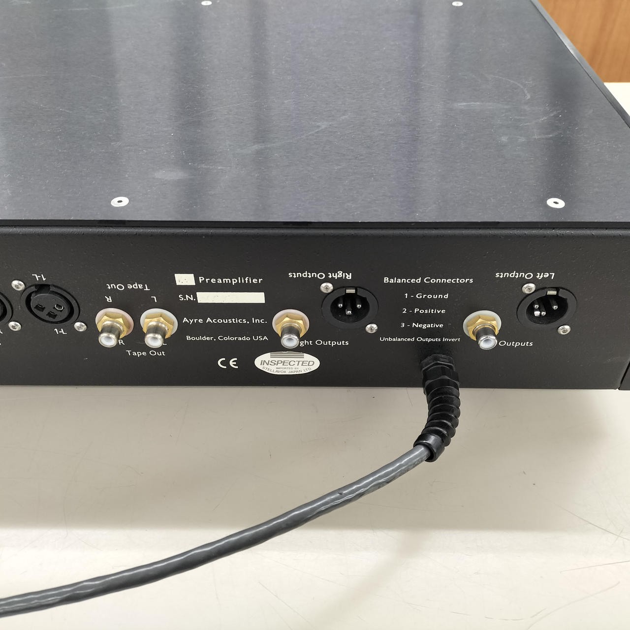Ayre K-3 Preamplifier RCA XLR Inputs/Outputs Used