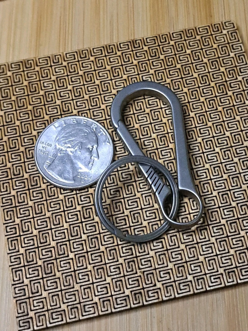 EDC Titanium Carabiner Keychain