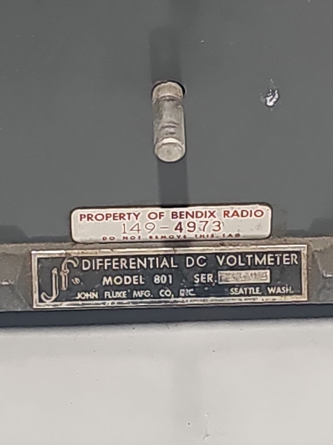 John Fluke Model 2593 Differential AC/DC Voltmeter , Bendix , AS IS UNTESTED