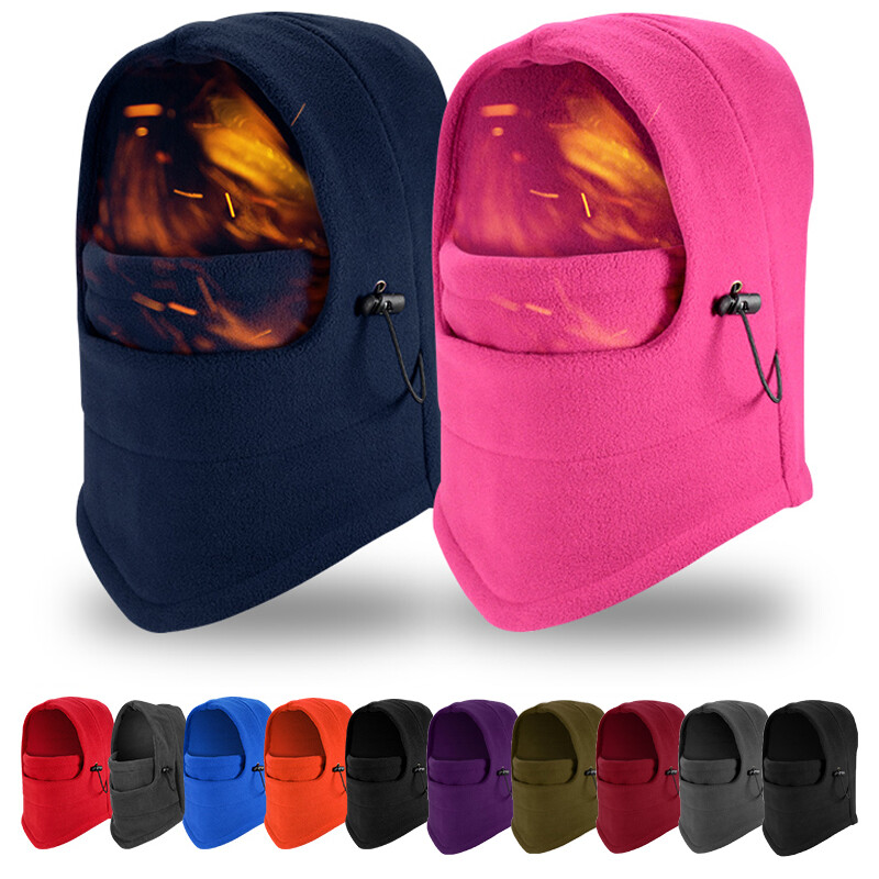 Balaclava Ski Full Face Mask Windproof Fleece Neck Warm for Winter Cold Weather