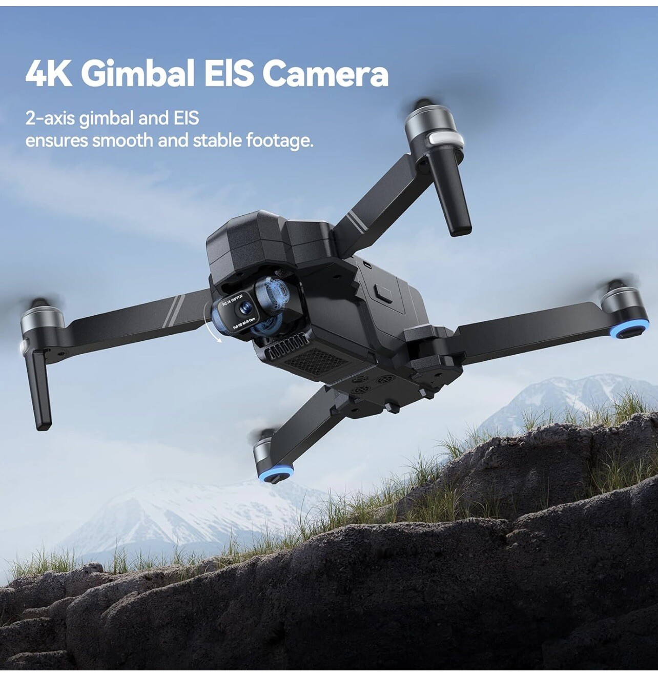 Ruko F11 GIM2 4K Camera Drone with 2 Axis-Gimbal - Gray