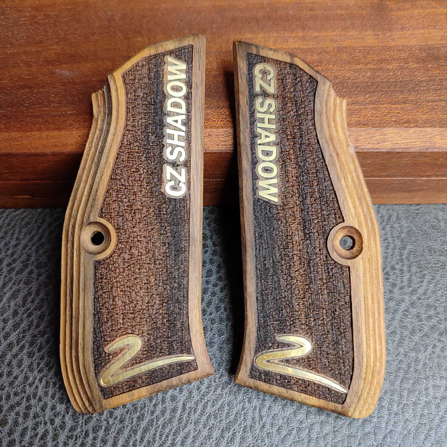 NEW CZ Shadow 2 Grips Pistol SET Turkish Walnut Wood Gungrip Hand Made NICE LOGO