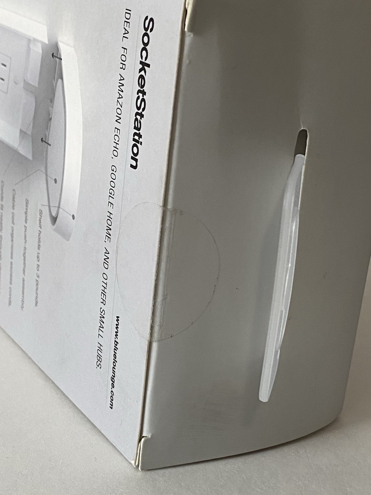Bluelounge Socket Station Accessory Shelf With Cable Management Sealed New
