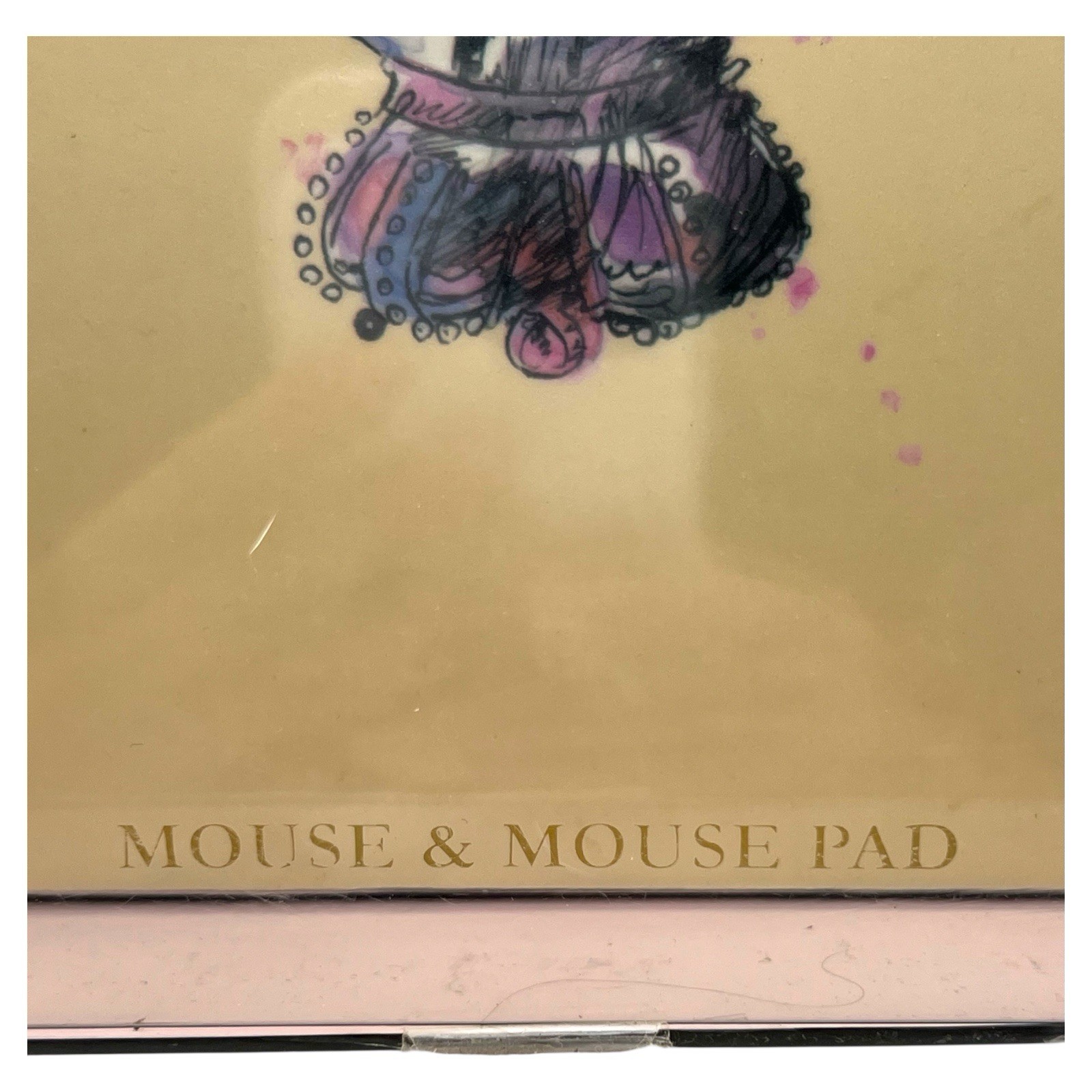 RARE NIB Hot Pink Juicy Couture Wireless Mouse & Watercolor Mouse Pad YTRUG281