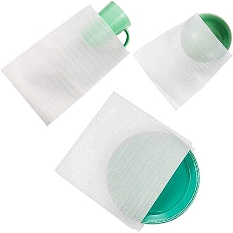 60 Foam Cushion Pouches for Moving Protects Mugs Cups Glasses Dishes