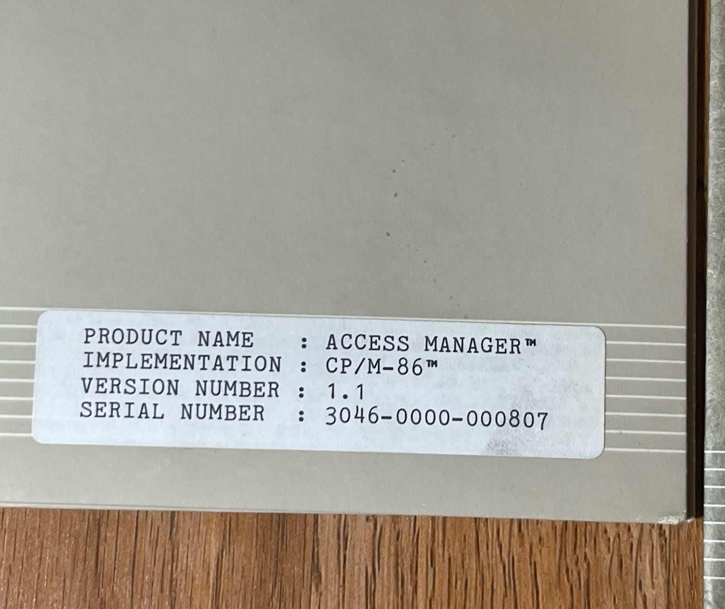 Rare Digital Research 1983 Access Manager CP/M-86 1.1 Disk Set Programmer Guide