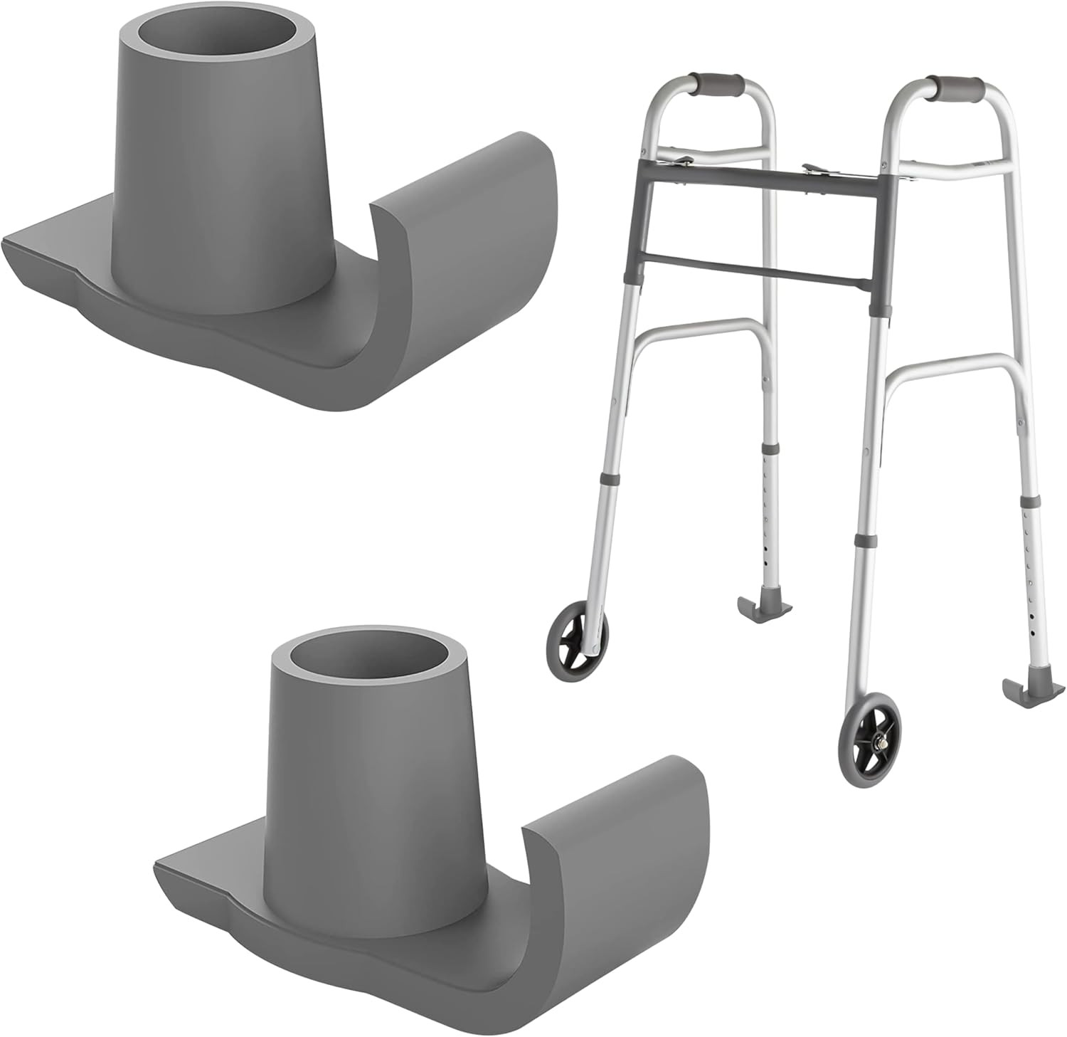 Walker Ski Glides 2 Pack, Walker Glide Ski Heavy Duty, Walker Accessories for Se