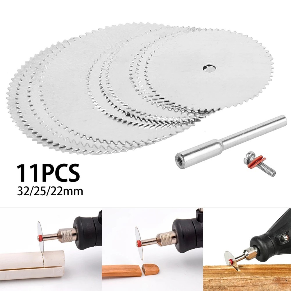 Saw Blade Silver Stainless Steel 22mm/25mm/32mm Cutting Electric Grinding
