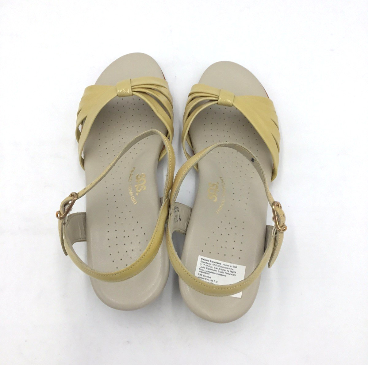 SAS Women's Strippy-P Sandal | Bone/Cream | Size-8.5 W
