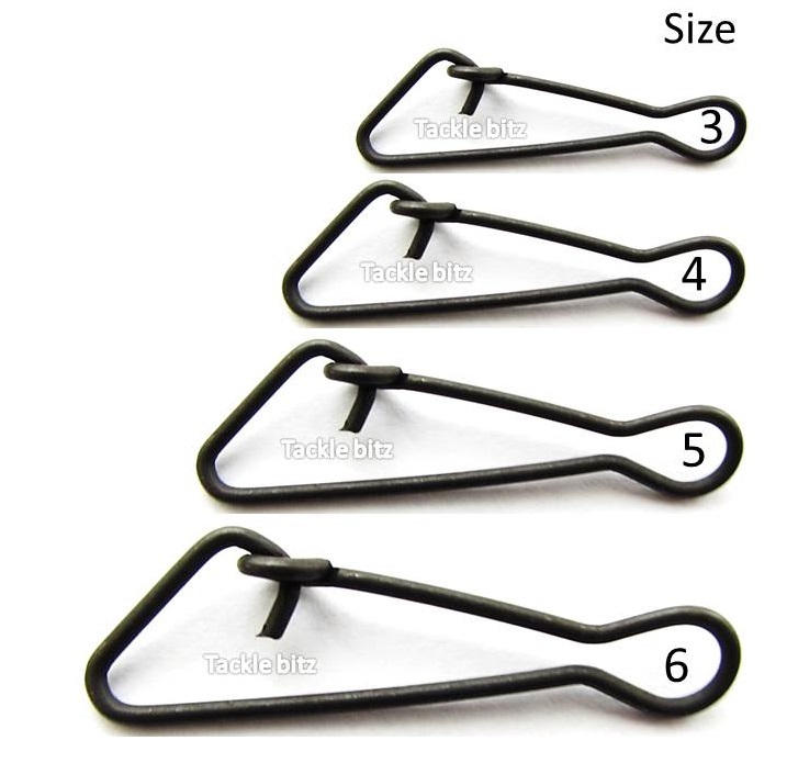 Fishing Tackle SNAP LINKS For Booms swivels Zip Sliders Line Clips Sea rigs