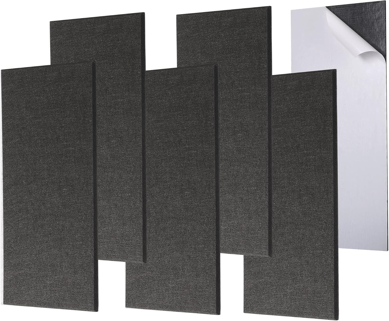 Self-Adhesive Acoustic Panels 6 Pack - Soundproof Wall Panels for Home & Studio