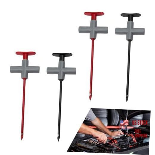 4 Pcs Back Probe Pins, Non-Destructive Wire Piercing Test Clips, Automotive
