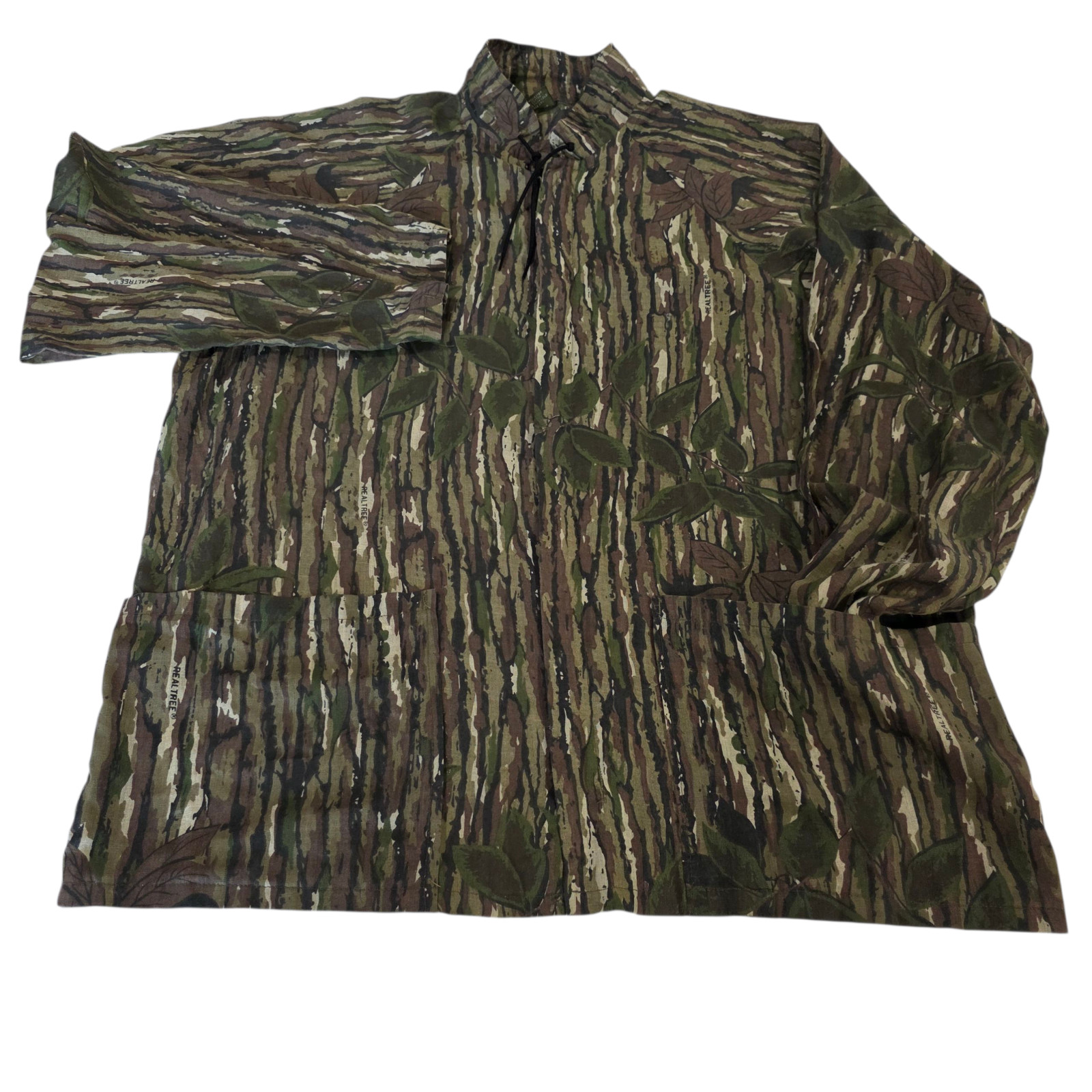 Vintage Spartan Layer Jacket Mens XL Full Zip Realtree Woven Hunting Thin Cover