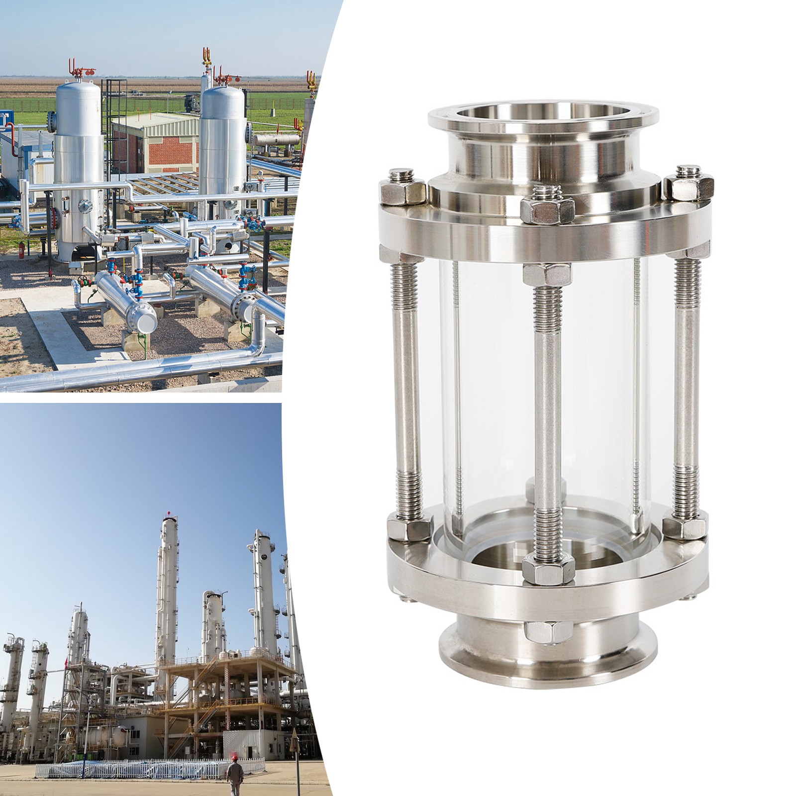 Liquid Flow Sight Glass Sanitary Quick-Install Sight Glass DN25-DN100