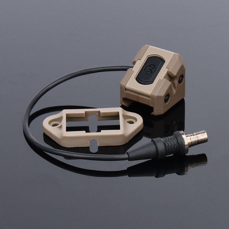 Tactical Light Remote Pressure Switch Button For SF Hunt Light PEQ15 NGAL Laser