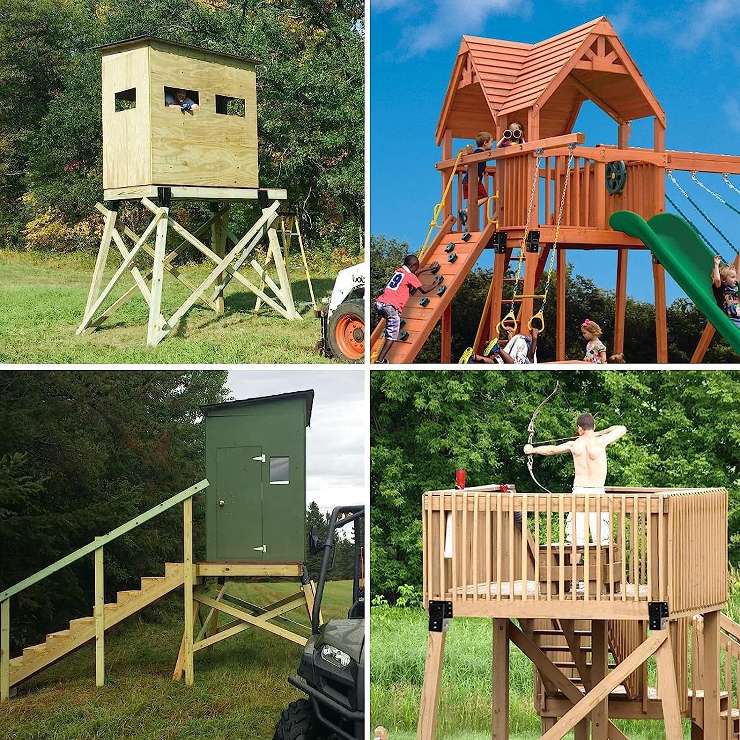 Black Steel Brackets for Shooting Platforms