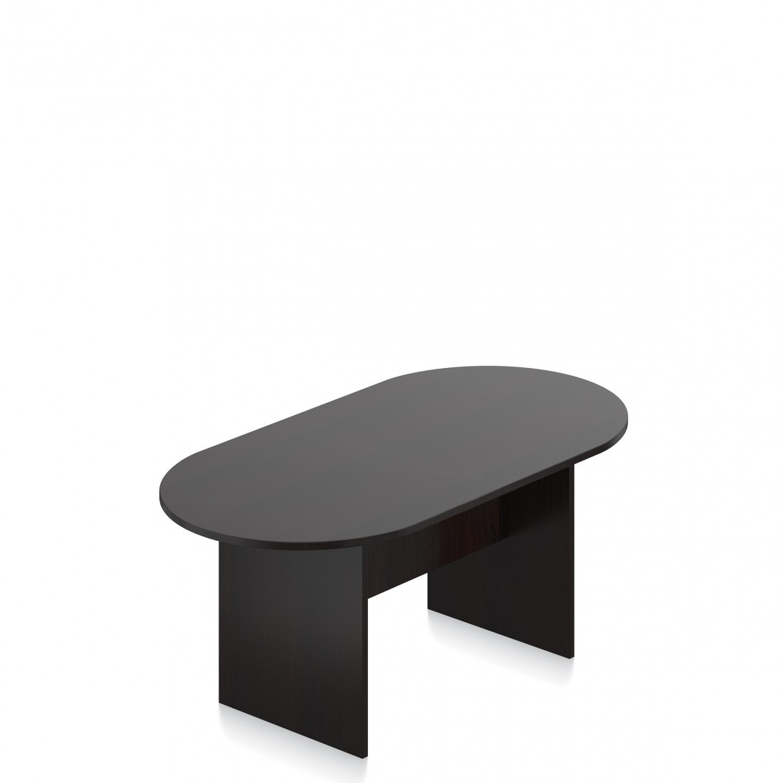Offices To Go OTG 6 Ft Conference Boardroom Racetrack Table Dark Espresso Finish