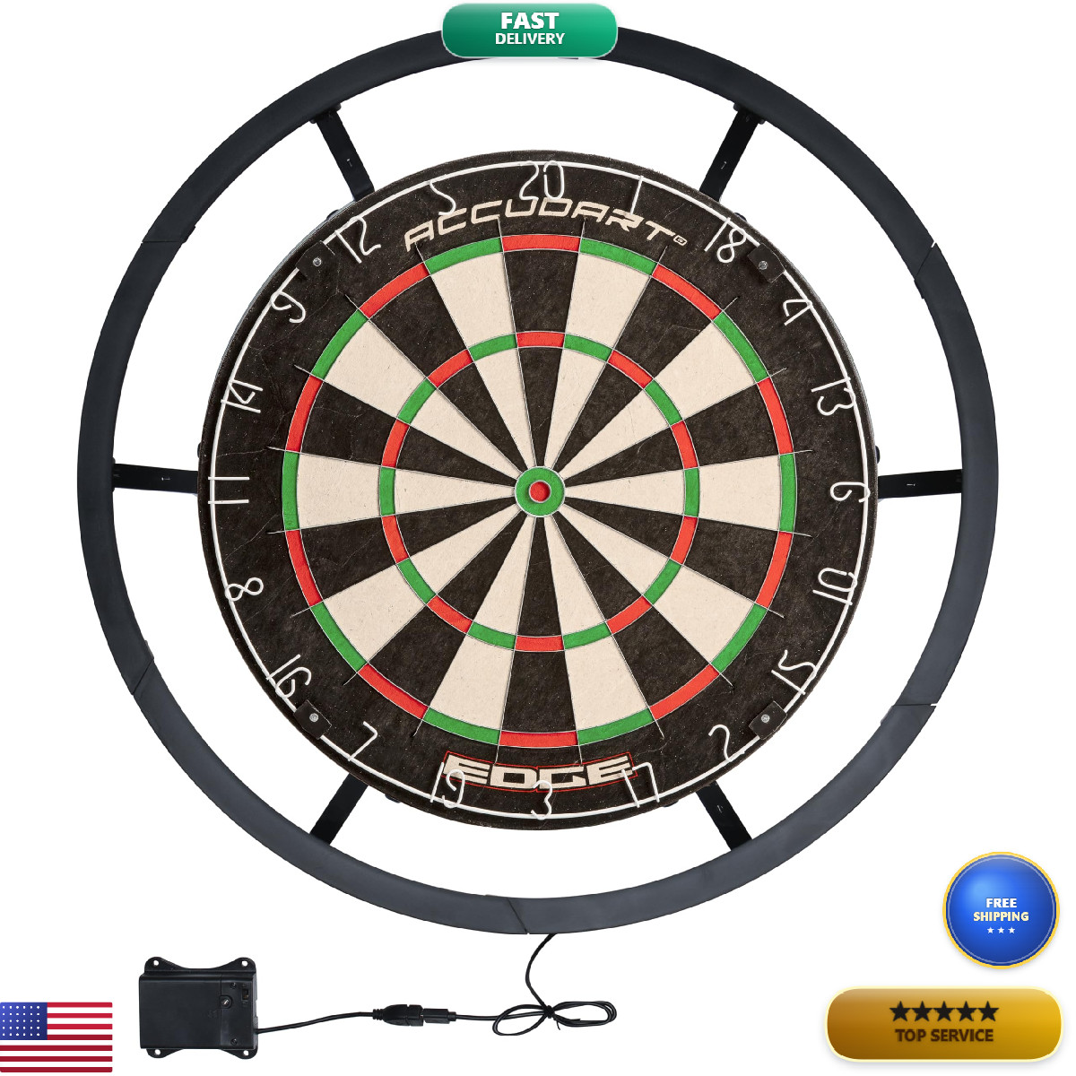 Accudart Vortex Led Surround - Tournament Style - 360 Degree Bright Led