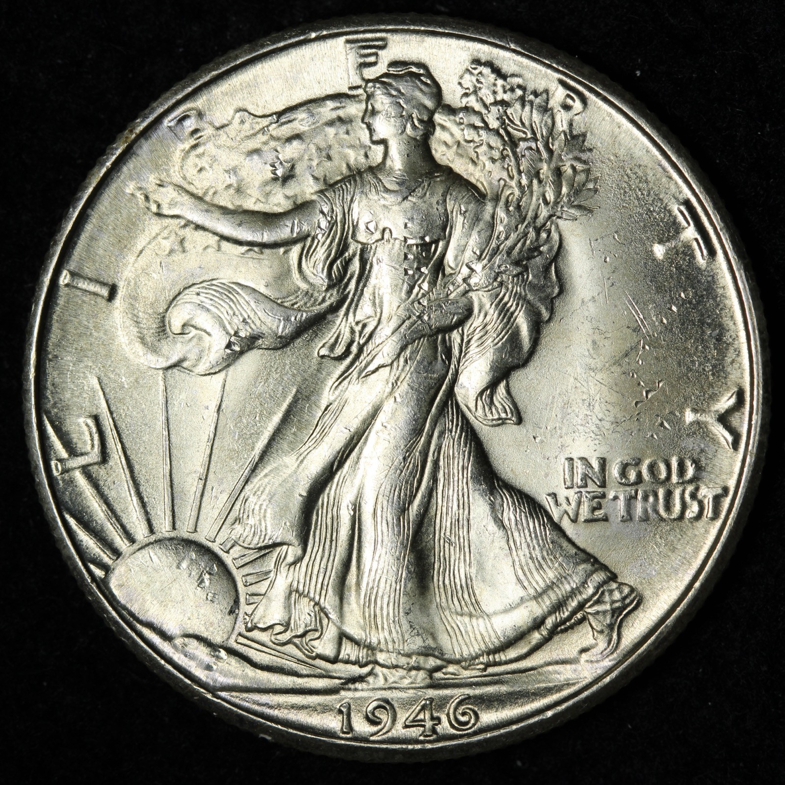 1946-D Walking Liberty Silver Half Dollar BU *UNCIRCULATED* MS  E370 QAMU