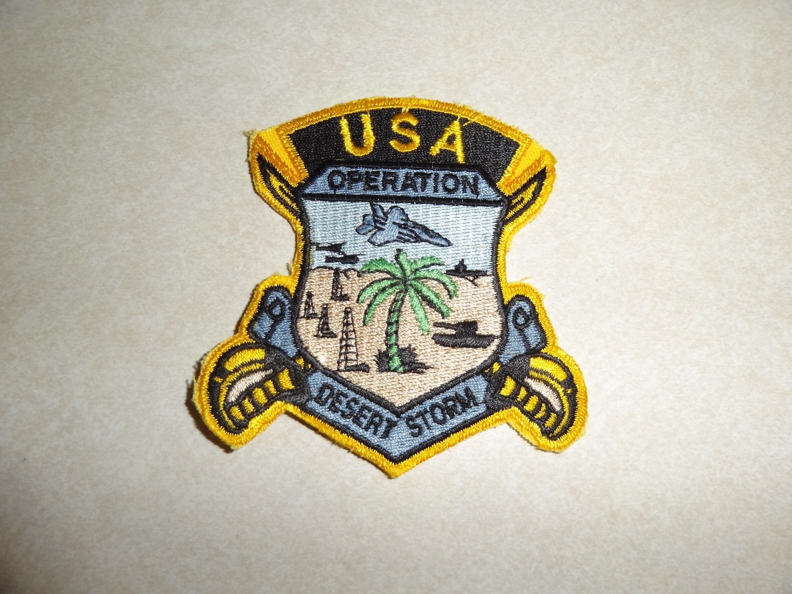 US MILITARY PATCH USA OPERATION DESERT STORM OLDER SEW ON