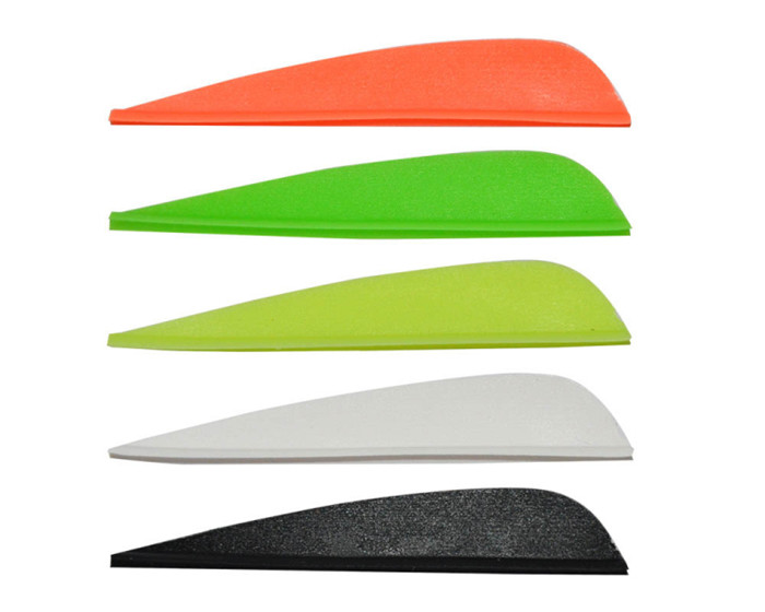 100pcs 2/2.5/3/4/5 inch Arrow TPU Vane Fletching Plastic Fletch Hunting Bow