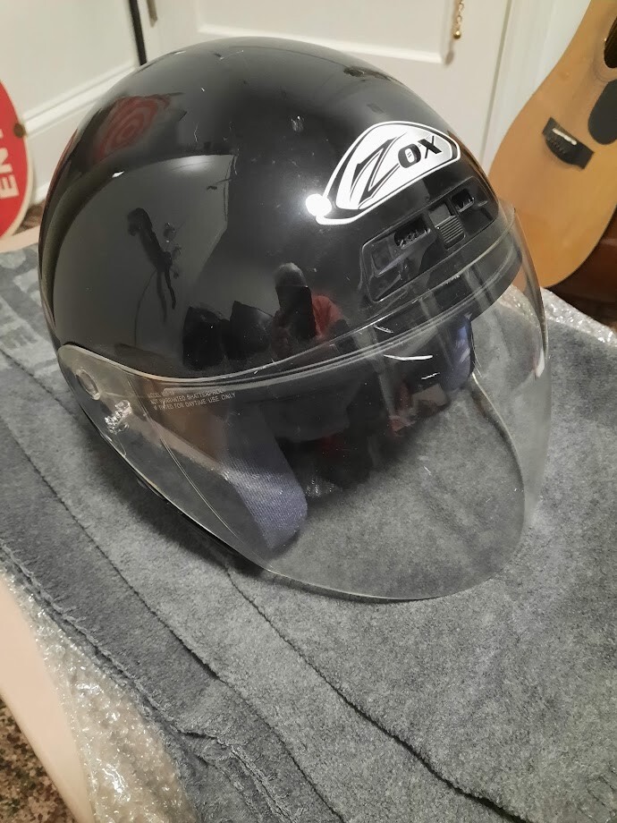 Zox Kaba SX Gloss Black Open Face Helmet Sz M