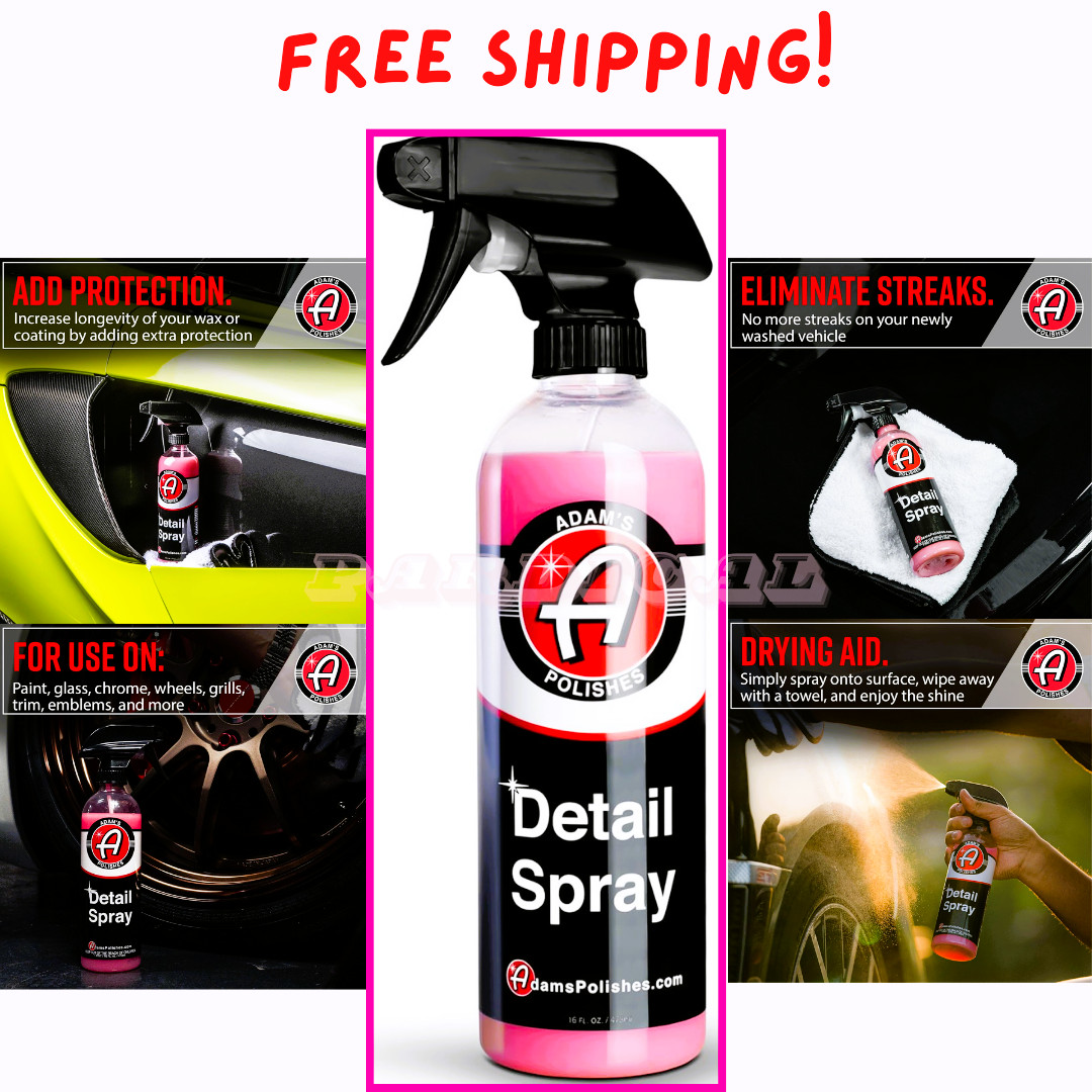 Adam's Polishes Detail Spray (16 fl. oz) Quick Waterless Detailer Spray for Car