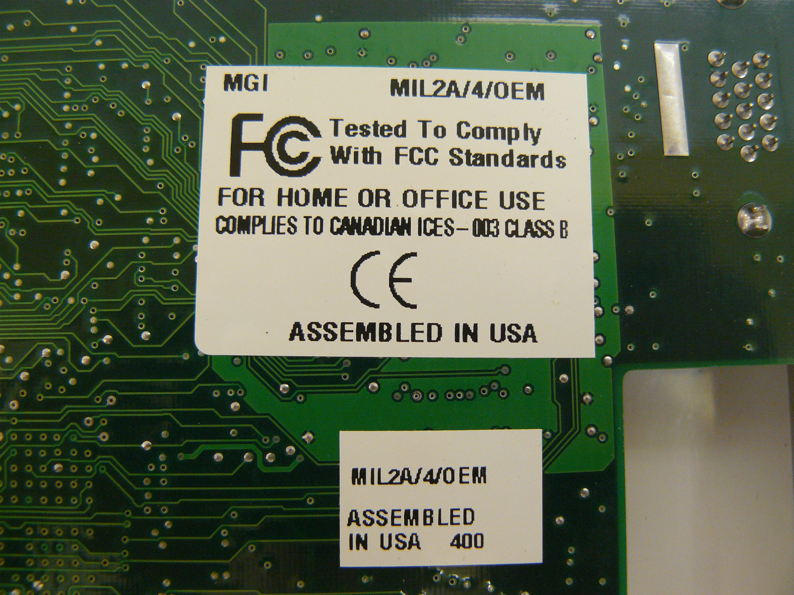 MGI MATROX MIL2A/4/OEM DRIVER PCB 672-04 NEW