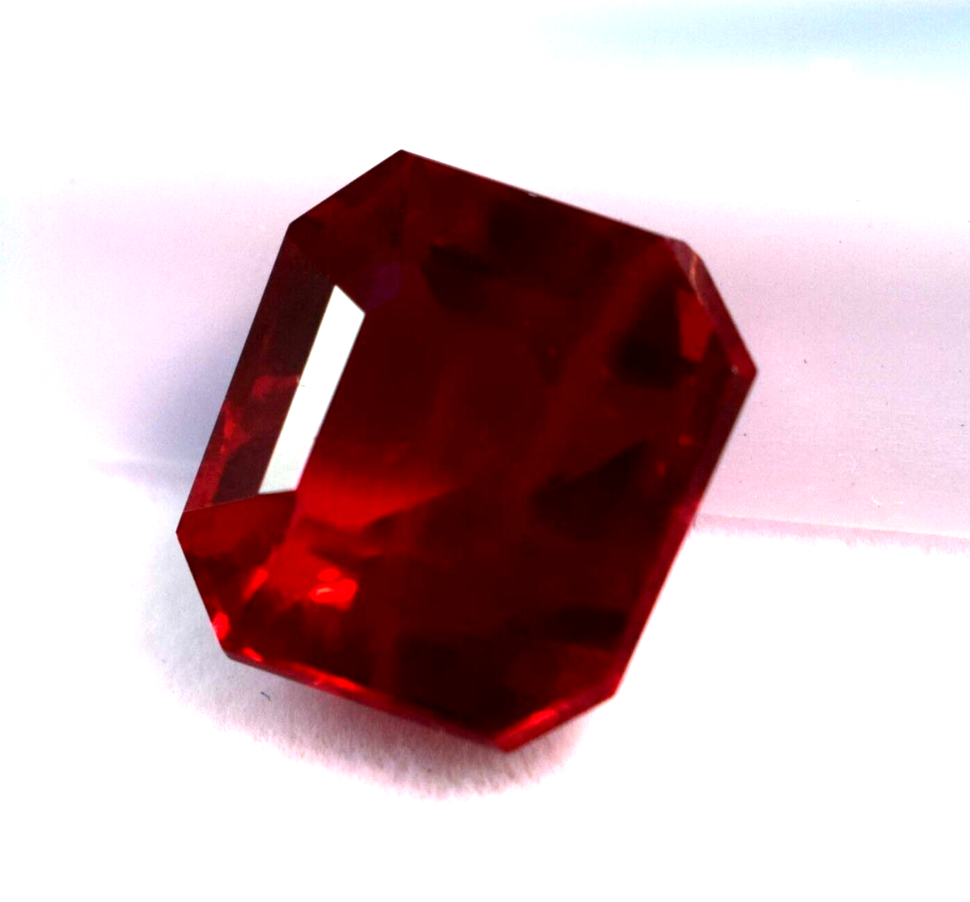 Excellent Radiant Cut Red Ruby AAA+ Quality Loose Gemstone 8.50 CT Burmese Ruby
