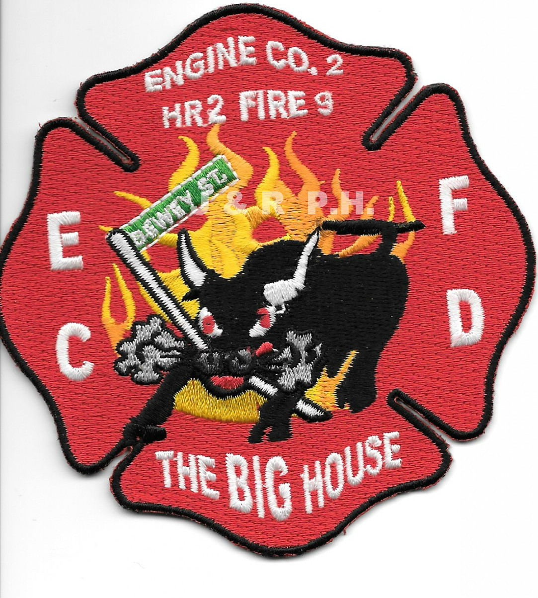 Eau Claire  Eng-2 / HR-2 / Fire-9 "Big House", WI  (4" x 4" size) fire patch