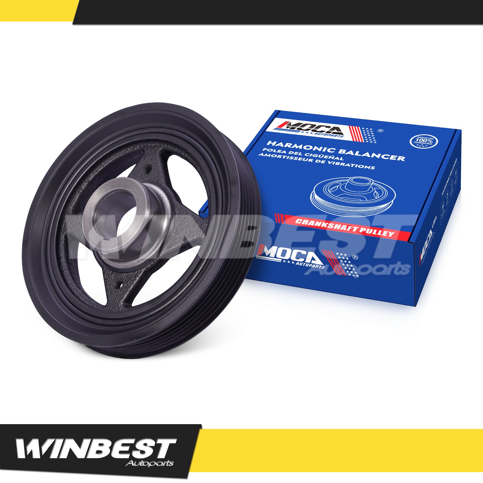 Engine Harmonic Balancer for Nissan Cube NV200 Sentra Tiida Versa Juke Rogue